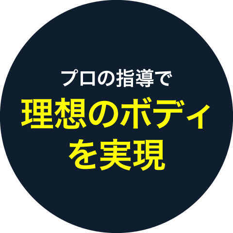 プロの指導で理想のボディを実現